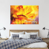 Herbstleaves 4 ummantelte Canvas Leinwanddruck (Insitu (Schlafzimmer))