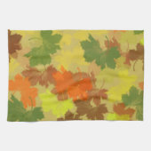 Herbstleaves Abstraktes Küchentuch (Horizontal)