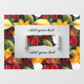 Herbstleaves, Ahornleaf Fall Ambiente Fensteraufkleber (Blatt)