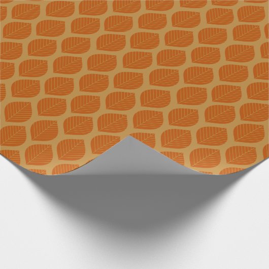Herbstleaves Art Deco Geschenkpapier (Ecke)