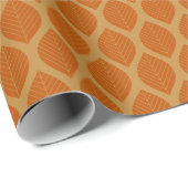 Herbstleaves Art Deco Geschenkpapier (Rolleneckpunkt)