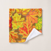 Herbstleaves Badhandtuch Set (Waschlappen)
