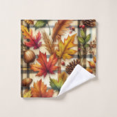 Herbstleaves Badhandtuch Set (Waschlappen)