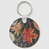 Herbstleaves & Basketweave Schlüsselanhänger (Vorderseite)