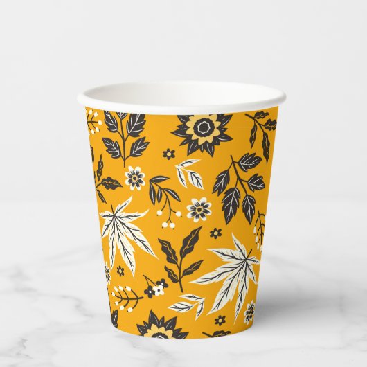 Herbstleaves, Berries & Acorns Pappbecher (Vorderseite)