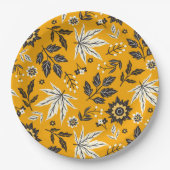 Herbstleaves, Berries & Acorns Pappteller (Vorderseite)