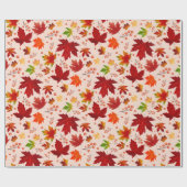Herbstleaves & Berries Muster Erntedank Geschenke Geschenkpapier (Flach)