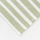 Herbstleaves Berries und Vögel Shabby Streifen Fleecedecke (Ecke)