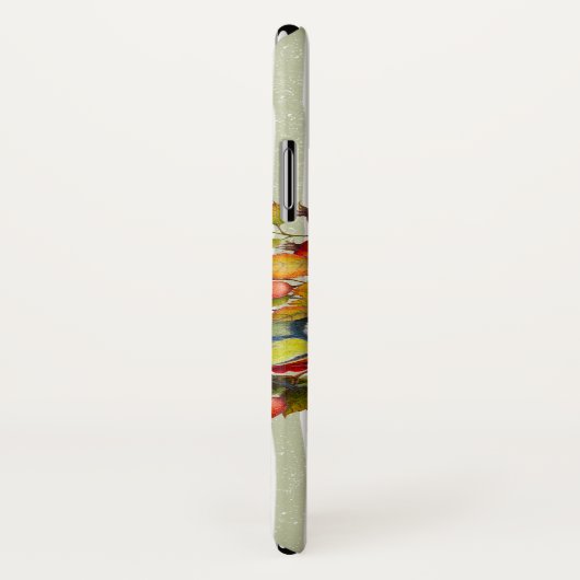 Herbstleaves Berries Vögel Botanische Personalisie Case-Mate iPhone Hülle (Hinten/Rechts)