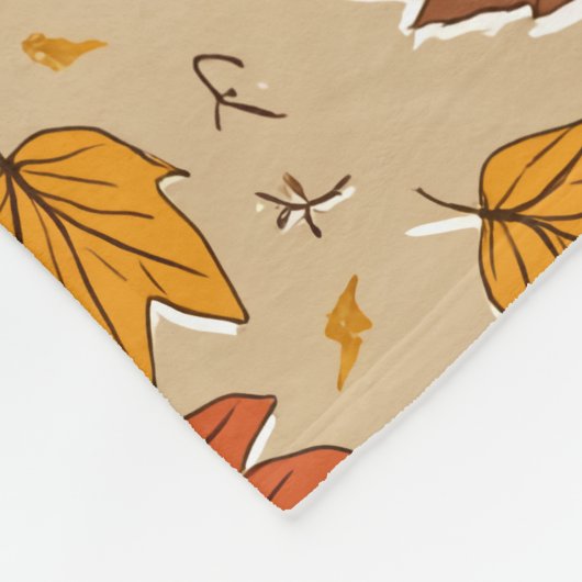 Herbstleaves Blanket Fleecedecke (Ecke)