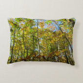 Herbstleaves & Blauer Himmel - Personalisiert Dekokissen (Rückseite)