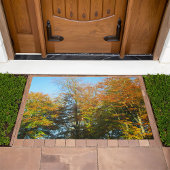 Herbstleaves & Blauer Himmel - Personalisiert Fußmatte