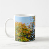 Herbstleaves & Blauer Himmel - Personalisiert Kaffeetasse (Links)