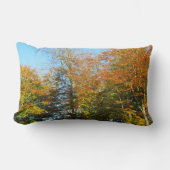 Herbstleaves & Blauer Himmel - Personalisiert Lendenkissen (Vorderseite)