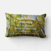 Herbstleaves & Blauer Himmel - Personalisiert Lendenkissen