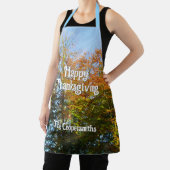 Herbstleaves & Blauer Himmel - Personalisiert Schürze (InSitu)