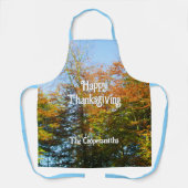 Herbstleaves & Blauer Himmel - Personalisiert Schürze (Vorderseite)