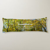 Herbstleaves & Blauer Himmel - Personalisiert Seitenschläferkissen