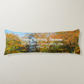 Herbstleaves & Blauer Himmel - Personalisiert Seitenschläferkissen