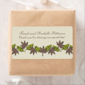 Herbstleaves Border Wedels Labels, braun/grün (Insitu)