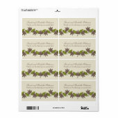 Herbstleaves Border Wedels Labels, braun/grün (Vorne)