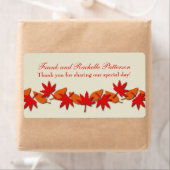 Herbstleaves Border Wedels Labels, rot/orange (Insitu)