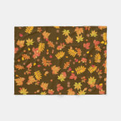 Herbstleaves (braun) Fleece Kehllendecke (Vorderseite (Horizontal))