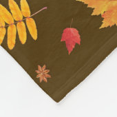 Herbstleaves (braun) Fleece Kehllendecke (Ecke)