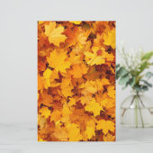 Herbstleaves Briefpapier (Stehend Vorderseite)