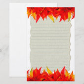 Herbstleaves Briefpapier (Vorne/Hinten)