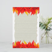 Herbstleaves Briefpapier (Stehend Vorderseite)