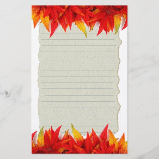 Herbstleaves Briefpapier (Vorderseite)