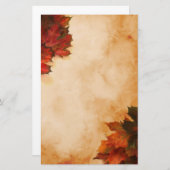 Herbstleaves Briefpapier (Vorne/Hinten)