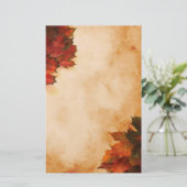 Herbstleaves Briefpapier (Stehend Vorderseite)