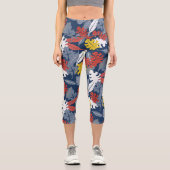 Herbstleaves Capri Leggings (Vorderseite)