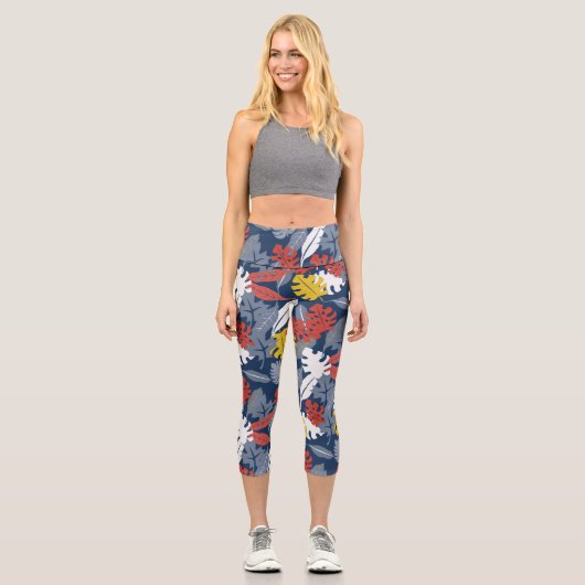 Herbstleaves Capri Leggings (Vorderseite)