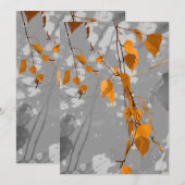 Herbstleaves Dankeskarte (Vorne/Hinten)