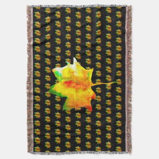 Herbstleaves Decke (Vorderseite Vertikal)