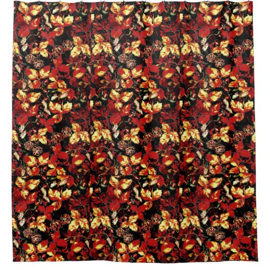 Herbstleaves Duschvorhang (Vorderseite)