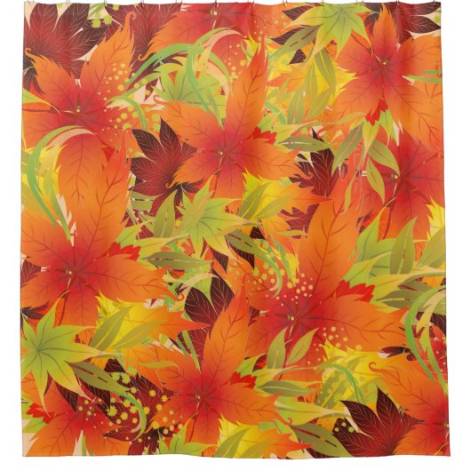 Herbstleaves Duschvorhang (Vorderseite)