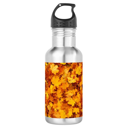 Herbstleaves Edelstahlflasche (Vorderseite)