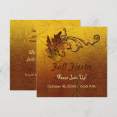 Herbstleaves Einladung (Vorne/Hinten)