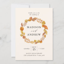 Herbstleaves | Einladung zur Hochzeit