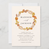 Herbstleaves | Einladung zur Hochzeit (Vorderseite)