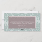 Herbstleaves Elegante Wirbel Erntedank Foto Feiertagskarte (Rückseite)