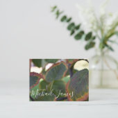 Herbstleaves Fall Foliage Natur Fotografy Tree Visitenkarte (Stehend Vorderseite)