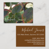 Herbstleaves Fall Foliage Natur Fotografy Tree Visitenkarte (Vorne/Hinten)