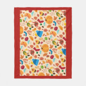 Herbstleaves Fall Objects Muster gemütliche Wetter Fleecedecke (Vorderseite)