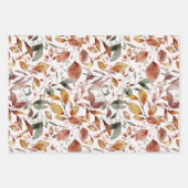 Herbstleaves Fall Red Gold Brown Geschenkpapier Set (Vorderseite 2)