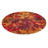 Herbstleaves fallen Blätter rot Natur Schneidebrett (Ecke)